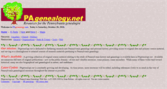 Desktop Screenshot of pagenealogy.net